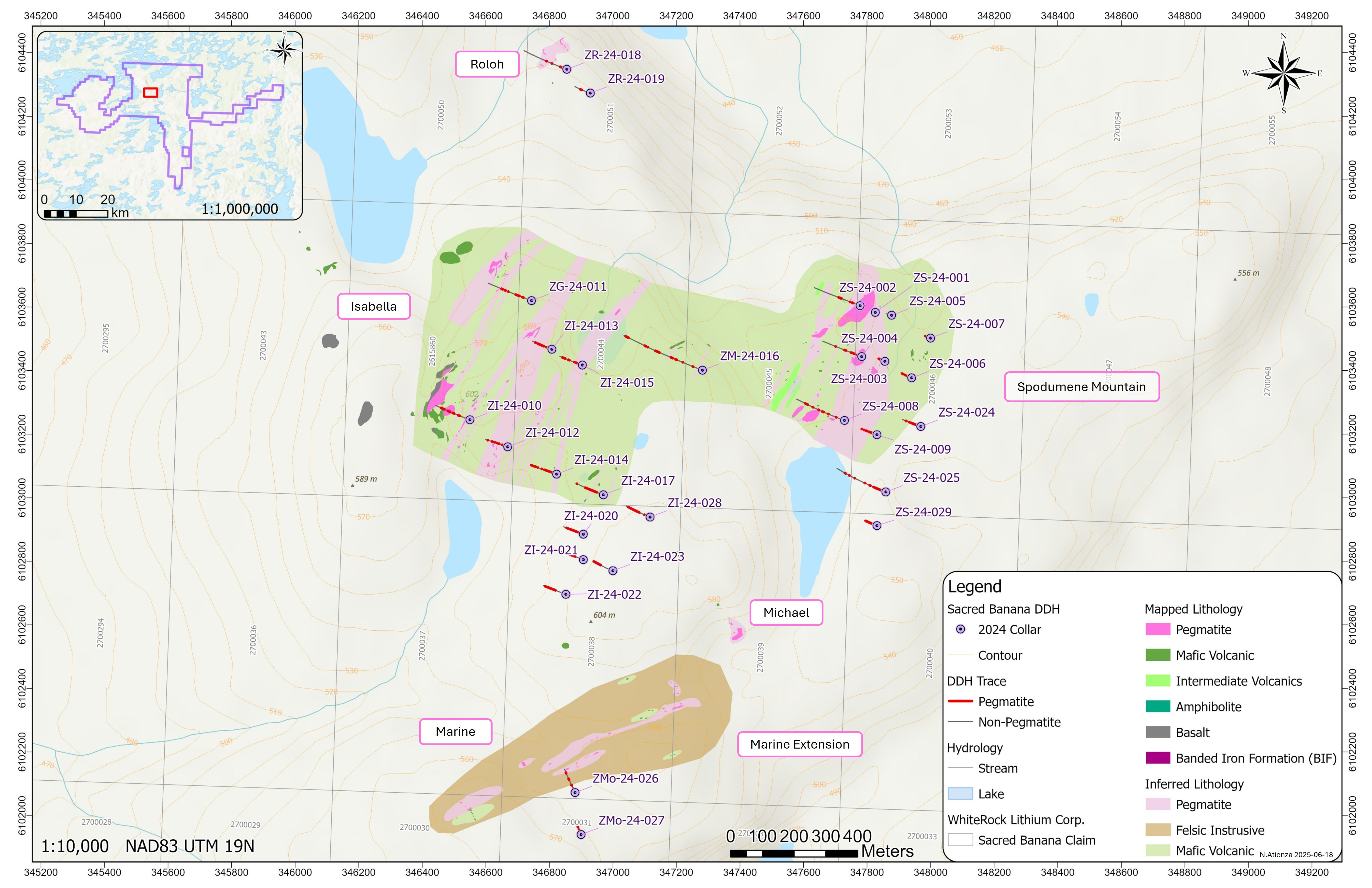 2024 Drill Location Map